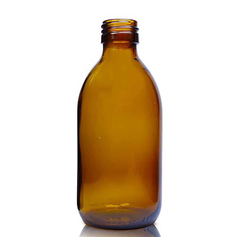 54x 250ml Jantárová Sklenená Liekovka - Bez Uzáveru