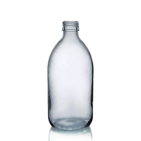 48x 250 ml Liekovka zo Sivého Skla - Bez Uzáveru