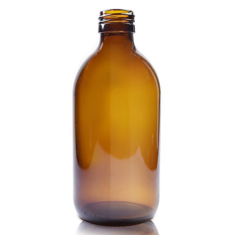 40x 300 ml Liekovka z Jantárového Skla – Bez Uzáveru