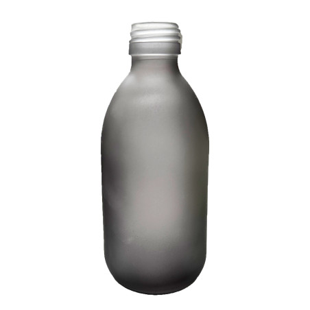 36x 300 ml Liekovka Zo Sivého Matného Skla - Bez Uzáveru