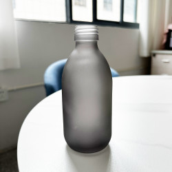 36x 300 ml Liekovka Zo Sivého Matného Skla - Bez Uzáveru