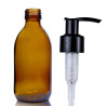 54x 250ml Fľaška z Jantárového Skla s Pumpičkou