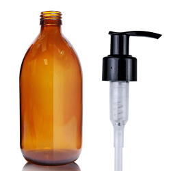 30x 500ml Fľaška z Jantárového Skla s Pumpičkou