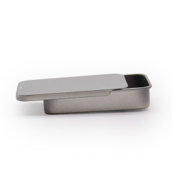 30x Mini Plechovková Dóza s Posuvným Vekom - 15 g (8x3.4x1.2cm)