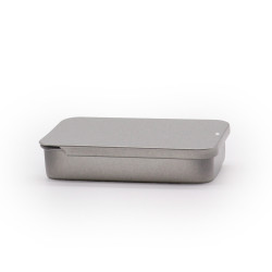 30x Mini Plechovková Dóza s Posuvným Vekom - 20 g (7x4.2x1.5cm)