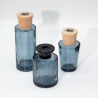 6x 100ml Váza na Trstinový Difúzor (hrdlo 28 mm) - Dymová Modrá