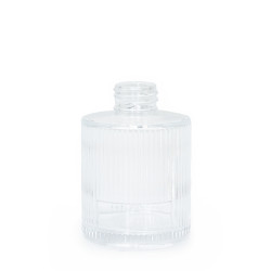 6x 150ml Vrúbkovaná Okrúhla Fľaštička na Difúzor (28 mm hrdlo) - Prieh