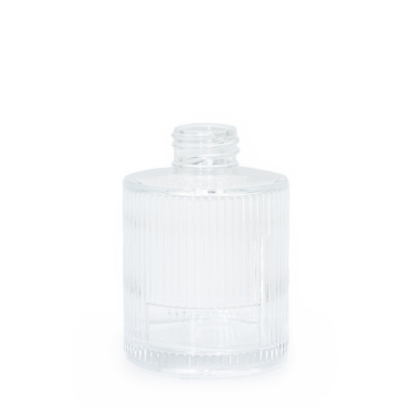 6x 150ml Vrúbkovaná Okrúhla Fľaštička na Difúzor (28 mm hrdlo) - Prieh