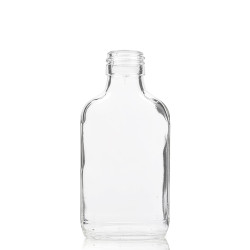 120x 100 ml Fľaša z Číreho Skla s Hliníkovým Uzáverom