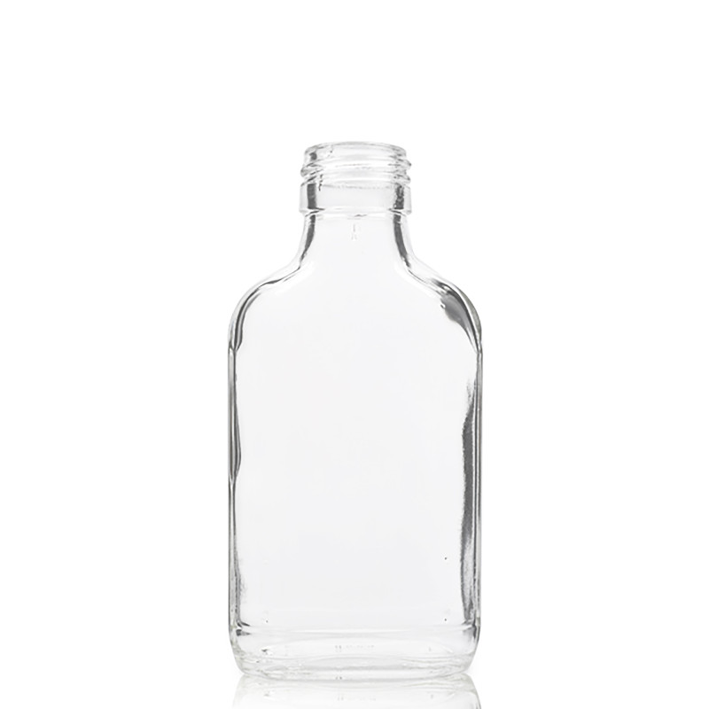 120x 100 ml Fľaša z Číreho Skla s Hliníkovým Uzáverom