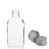 120x 100 ml Fľaša z Číreho Skla s Hliníkovým Uzáverom