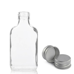 80x 200ml Fľaša z Číreho Skla s Hliníkovým Uzáverom