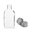 80x 200ml Fľaša z Číreho Skla s Hliníkovým Uzáverom