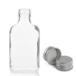 80x 250ml Fľaša z Číreho Skla s Hliníkovým Uzáverom