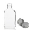 80x 250ml Fľaša z Číreho Skla s Hliníkovým Uzáverom