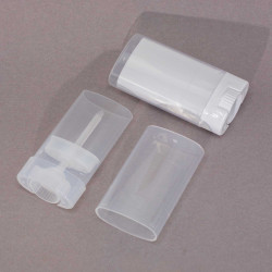 65x Biely Dávkovač Pevných Deo/Parfumových Tyčiniek – 15 g (7,4 x 3,6 