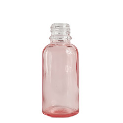 160x 10ml Ružová Sklenená Fľaška - Bez Uzáveru