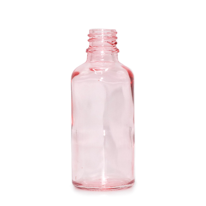 264x 50ml Ružová Sklenená Fľaška - Bez Uzáveru