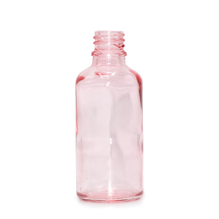 264x 50ml Ružová Sklenená Fľaška - Bez Uzáveru