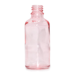 168x 100ml Ružová Sklenená Fľaška - Bez Uzáveru