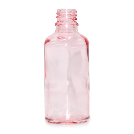 168x 100ml Ružová Sklenená Fľaška - Bez Uzáveru
