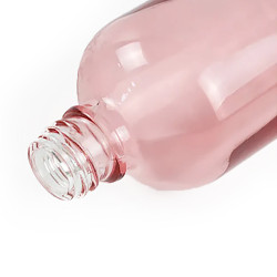 168x 100ml Ružová Sklenená Fľaška - Bez Uzáveru
