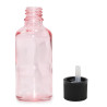 168x 100ml Ružová Sklenená Fľaška s Uzáverom s Detskou Poistkou