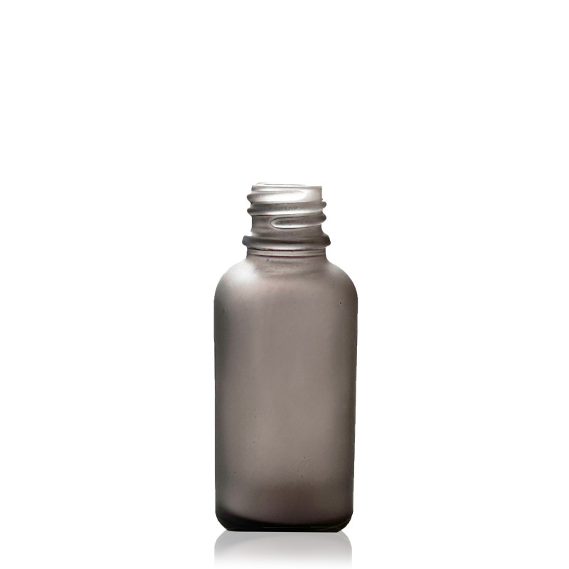 160x 10 ml Fľaška z Matného Šedého Skla - Bez Uzáveru