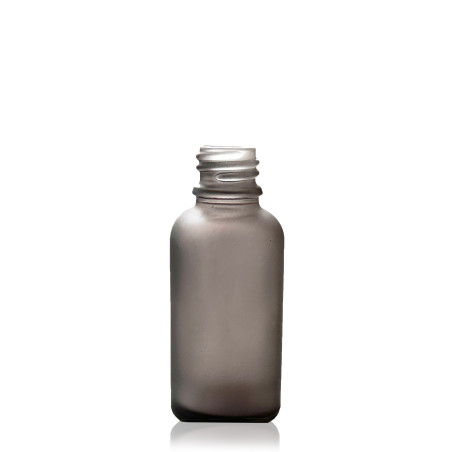 160x 10 ml Fľaška z Matného Šedého Skla - Bez Uzáveru