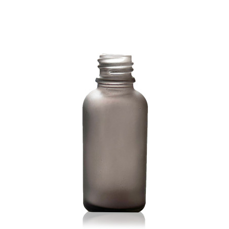 330x 30ml Fľaška z Matného Šedého Skla - Bez Uzáveru
