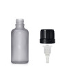 160x 10ml Fľaška z Matného Šedého Skla s Kvapkacím Uzáverom
