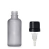 330x 30ml Fľaška z Matného Šedého Skla s Kvapkacím Uzáverom