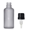 168x 100ml Fľaška z Matného Šedého Skla s Kvapkacím Uzáverom