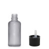 160x 10ml Fľaška z Matného Šedého Skla s Uzáverom s Detskou Poistkou