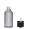 330x 30ml Fľaška z Matného Šedého Skla s Uzáverom s Detskou Poistkou