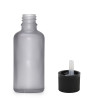 264x 50ml Fľaška z Matného Šedého Skla s Uzáverom s Detskou Poistkou