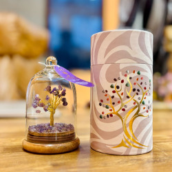 Štromček Šťastia s Kupolou - Ametsyt - 30 Drobných Kamienkov