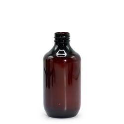 10x 250 ml Jantárová Plastová Fľaša Boston - Bez Uzáveru