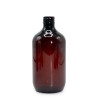 10x 500ml Jantárová Plastová Fľaša Boston - Bez Uzáveru