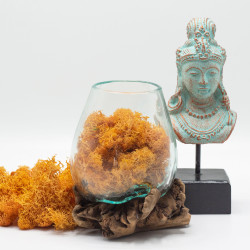 Roztavené Sklo na Dreve z Drevokaznej Huby - Veľké