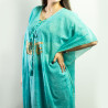 Nomád Sari - Kaftan - Tyrkysový & Zlatý - Design Lásky