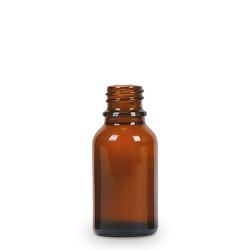 156x 15 ml Fľaška z Jantárového Skla