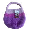 Plstené Taška s Včelou - Rukoväť s Magnetom - Fialová