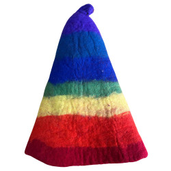Plstený Klobúk Saunového Čarodejníka - Dúhový