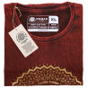 Stone Wash Tričko (XL) - Mandala - Gaštanovo Hnedé