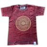 Stone Wash Tričko (XL) - Mandala - Gaštanovo Hnedé