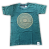 Stone Wash Tričko (XL) - Mandala - Zelené