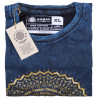 Stone Wash Tričko (XL) - Mandala - Modré