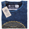 Stone Wash Tričko (XL) - Mandala - Modré