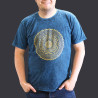 Stone Wash Tričko (XL) - Mandala - Modré
